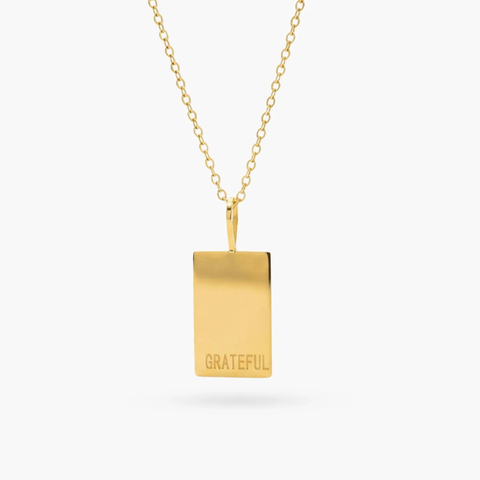 Grateful Tag Necklace