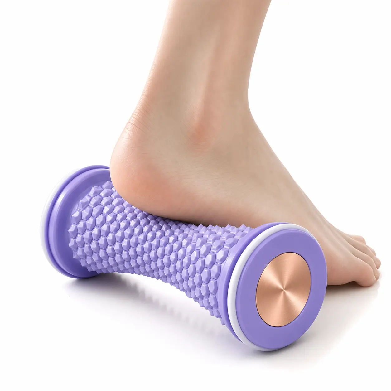 Unisex Compact Deep Tissue Massage Roller Stick - 2-in-1 Dual Function Sole+Calf Manual Tool, Skin-Safe TPE, Reduce Soreness, Plantar Relief, Boost Flexibility, Light Pressure Massage, Portable Gym Recovery, Durable Home Care Perfect Gift Choice