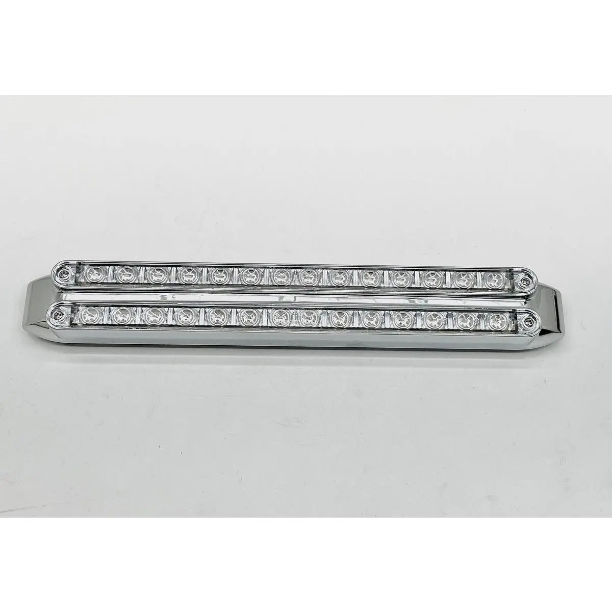 Dual 14 LED Light Bar. (Stop, Turn and Tail) Red LED with Clear Lens.