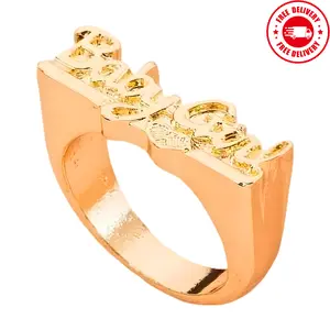 Personalized letter rings for couples' parties