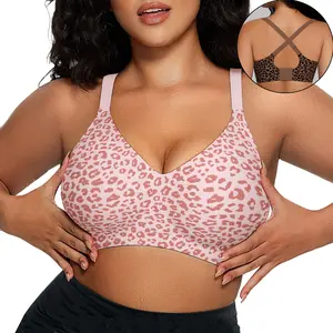 OEAK Women Seamless Jelly Bras No Underwire Push Up Bras Soft Wireless Comfort Adjustable Bras Full Coverage Everyday Bra