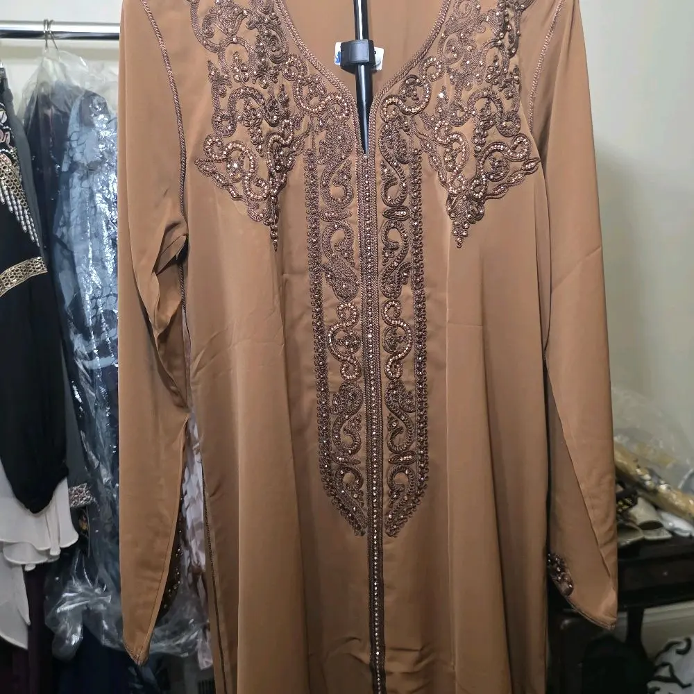 Women's Moroccan Beautiful Embroidered Abaya