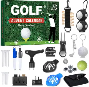 Golf Advent Calendar for Men Teen Boy, 24-Day Christmas Count-down Calendar for Father, Husband, or Boyfriend, Perfect Holiday Gift Featuring Golf Balls, Tees, Ball Markers