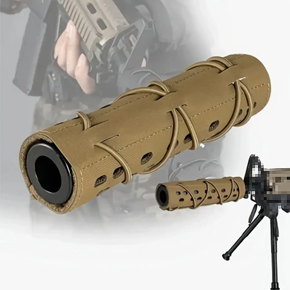 Tactical Silencer Case, 18cm/7in Silencer Protective Cover, Holster, Nylon, Durable, Suitable for Team Competitive Gaming