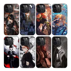 Bungo Stray Dogs N-Nakahara C-Chuuya Phone Cases For iPhone 17 Promax Pro Air 16 Plus 15 14 13 12 11 Black Shockproof Protective Cover Gift For Birthday Christmas Halloween