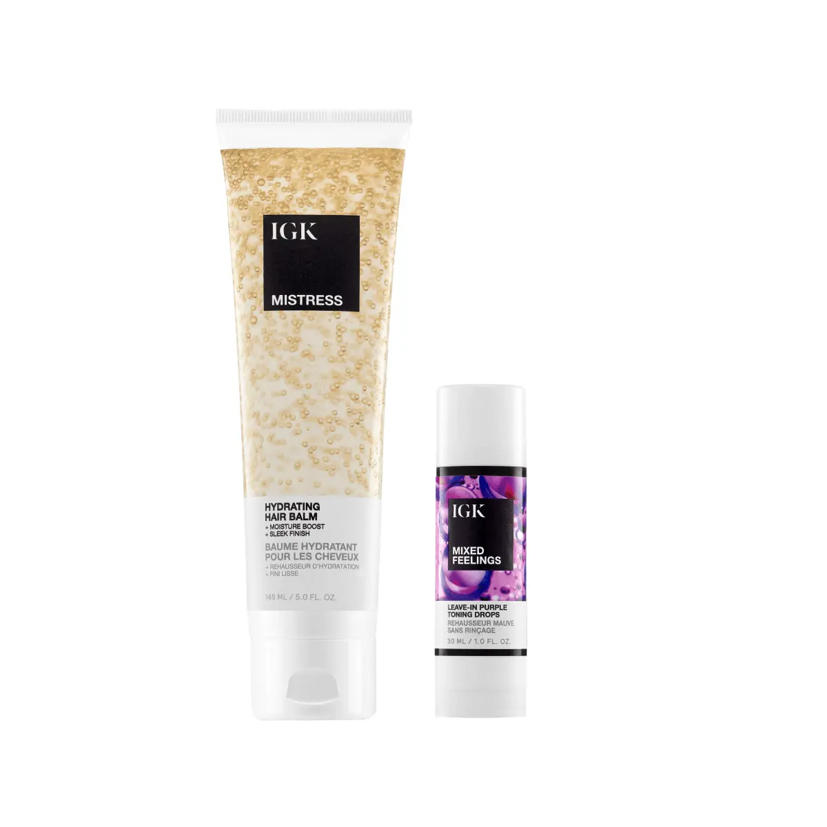 IGK MISTRESS X MIXED FEELINGS BUNDLE | Mixed Feelings Leave-In + Mistress Hydrating Hair Balm