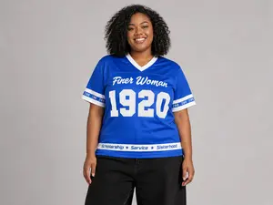 Zeta Phi Beta Football Jersey | Finer Woman 1920 ZPhiB Sorority Shirt | Divine Nine Greek Paraphernalia Gift