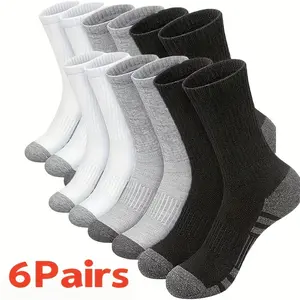 athletic stockings US 6-10(6 Pairs),Thickened and Warm in Autumn and Winter, Suitable for Outdoor Activities