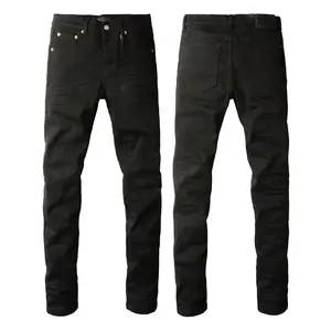 Jeans brand Jeans Men's Jeans Casual Comfort Holes Fashionable Straight Skinny Slim Fit Jeans, Ripped Stretch Jeans Denim Pants