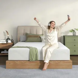 Twin Size Memory Foam Mattress,6 Inch Bed Mattress,with Cooling Green Tea Gel, CertiPUR-US Certified,White