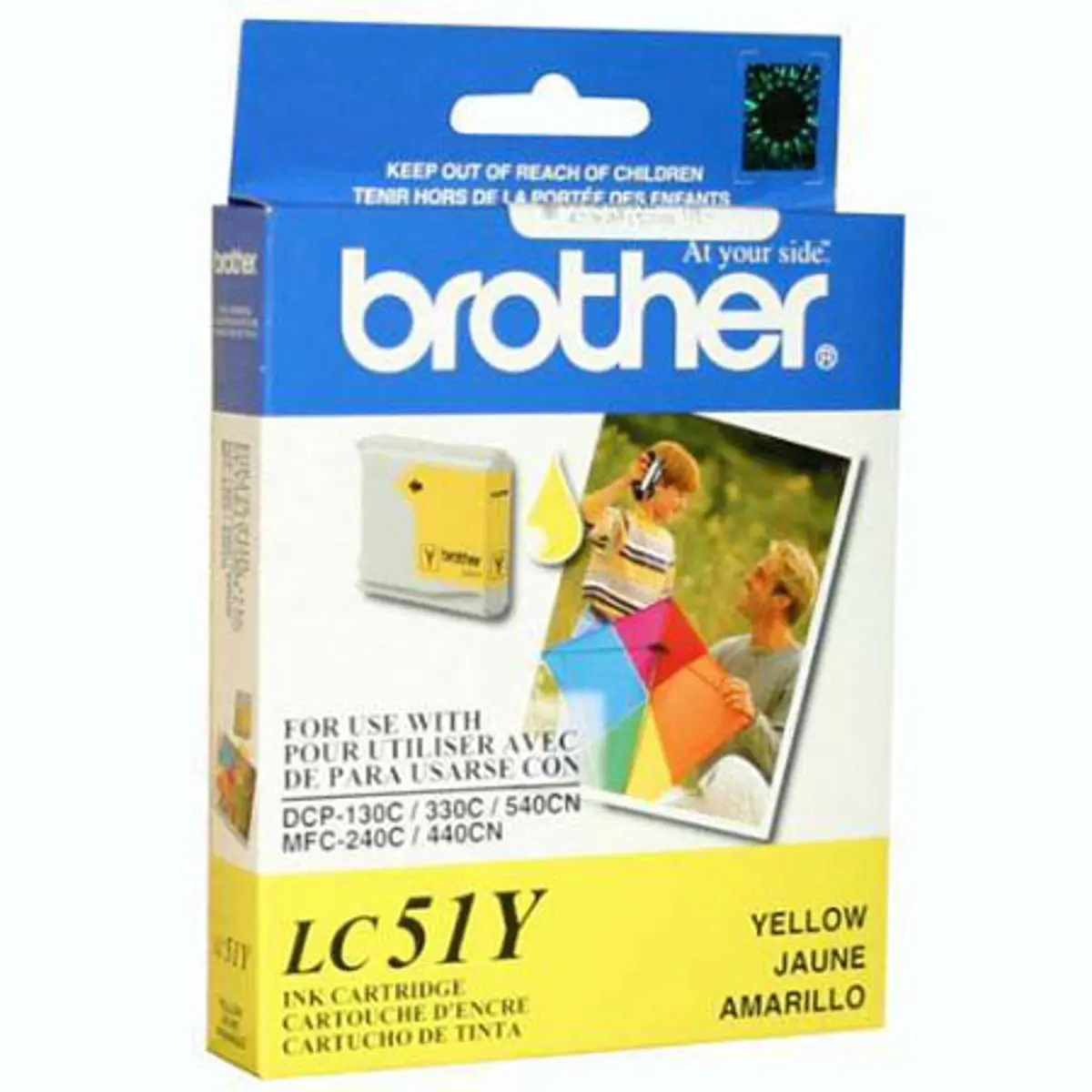 Brother Yellow Ink Cartridge for Many Inkjet Office Machines, 400 Page Yield