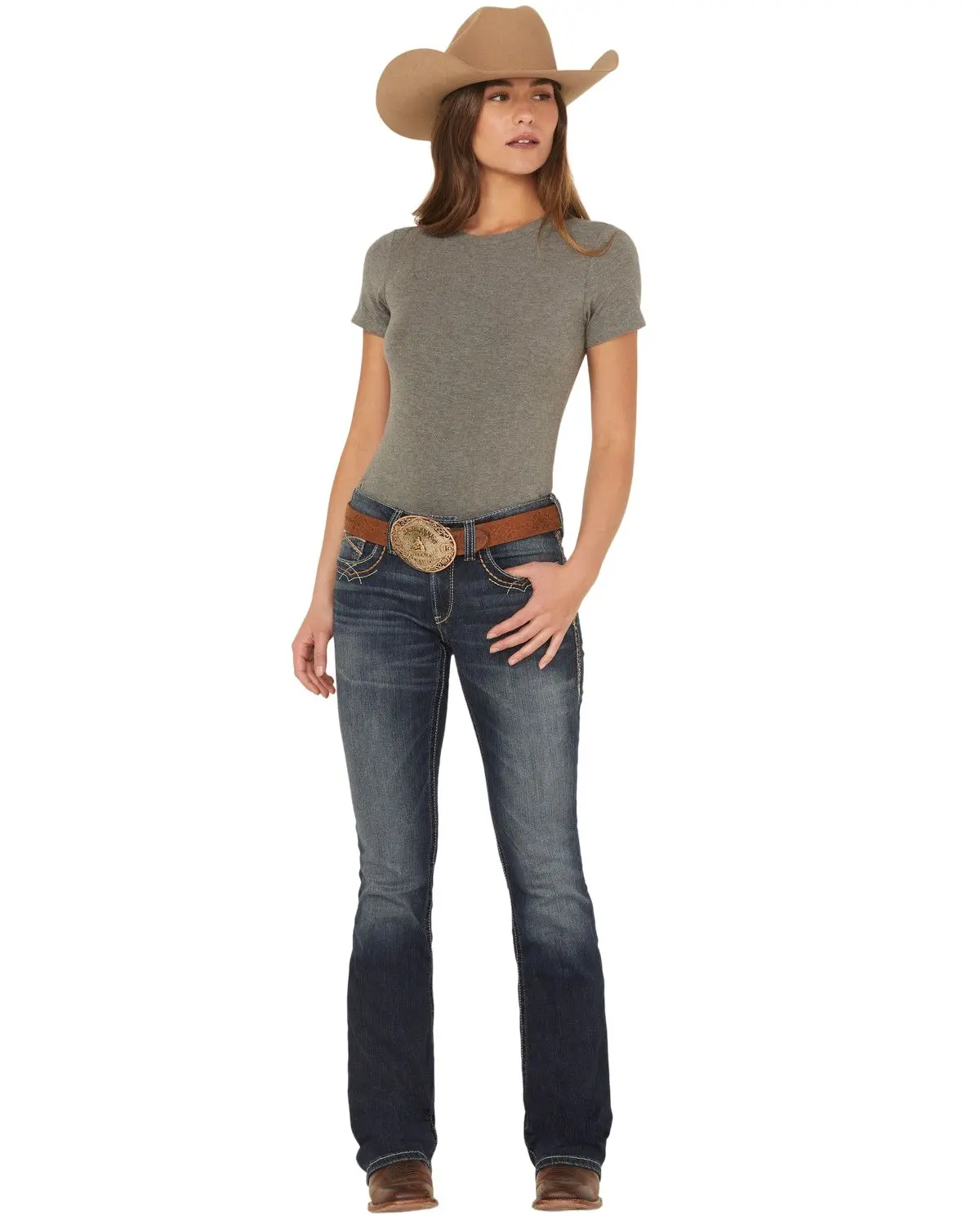 Ariat Women's Women'S Mid Rise Entwined Bootcut Jeans - 10025286 Ariat Women's Women'S Mid Rise Entwined Bootcut Jeans - 10025286