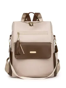 Women's Anti-Theft Pu Leather Backpack, Vintage Design Multi-Functional Daily Bag, Lightweight Travel Bookbag, Multiple Pockets, Stylish Daypacks