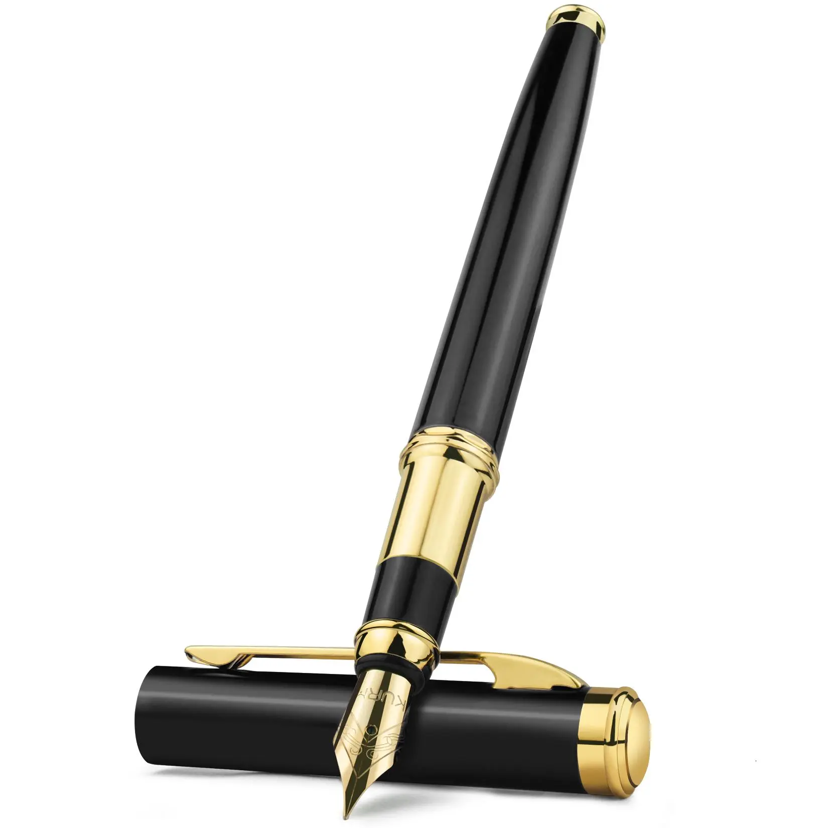 Fashion Fountain Pen without Ink, 1 Count Metal Calligraphy Fountain Pen, Smooth Writing Drawing Journal Executive Business Pen for Men Women, Smooth Writing Pens, Writing Tools, Work Pens