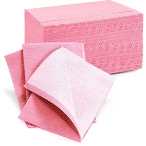 20 pieces/125 pieces disposable manicure cleaning table mats, pink colored table mats, tattoo and microblading mats