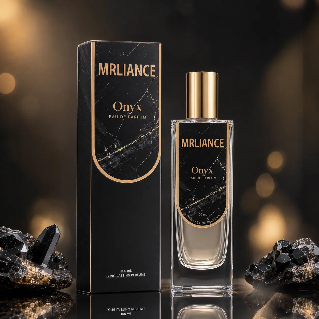 MRLIANCE Onyx Eau de Parfum 100ml Spray - Bold, Mysterious, Long-Lasting Men's Perfume, Festive & Party Gift (Festive Supplies, Party Bags & Gifts)