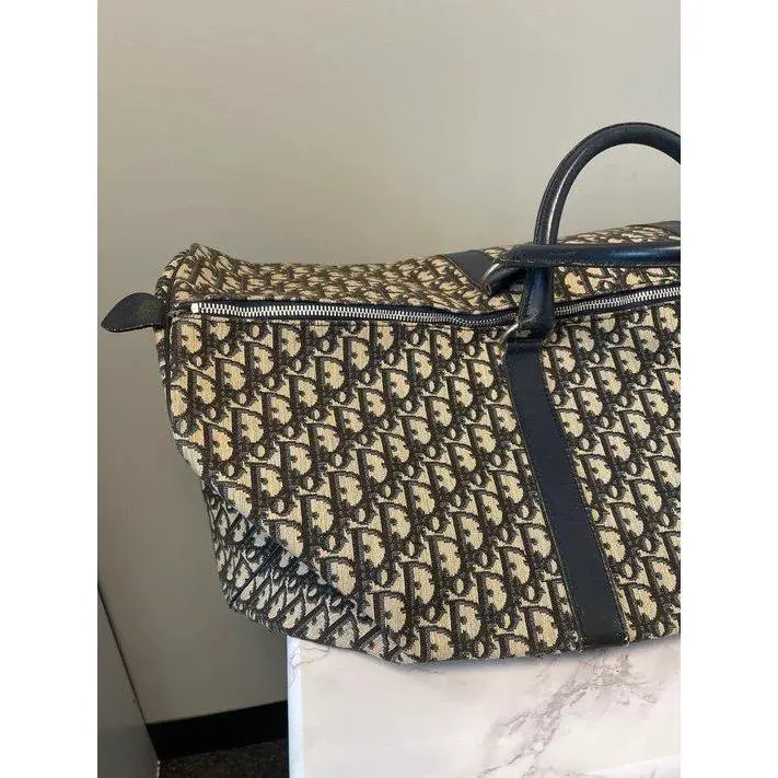 Pre-owned Dior CANVAS Luggage VINTAGE DUFFLE BAG
