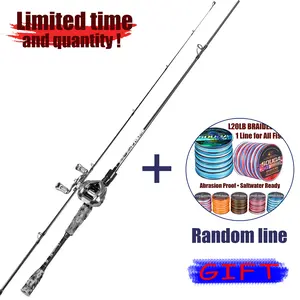 Sougayilang Centron Lite Casting Rod and Reel Combo, IM6 Graphite 2Pc Blanks, Stainless Steel Guides with Ceramic Rings, Contoured EVA Handles & Fighting Butt, Split or Full Rear Handle Design, 10 Models