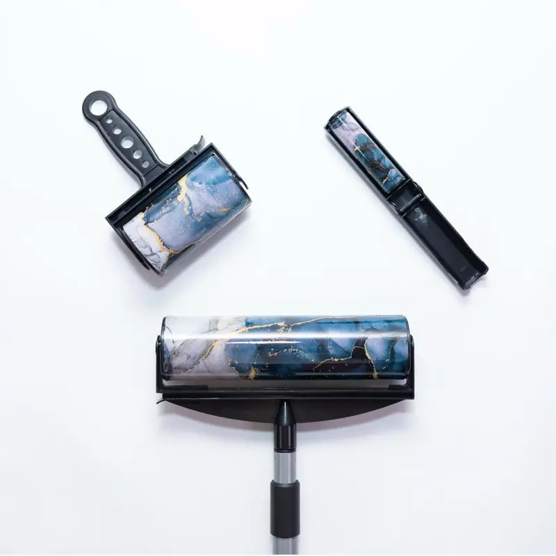 Getursticky Home Essentials Washable reusable lint rollers. Includes the Big dog roller, medium clothes roller, and travel sized purse roller