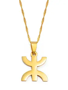 1pc Africa Berbers Symbol Pendant Necklaces Stainless Steel African Berber Kabyle Style Amazigh Jewelry