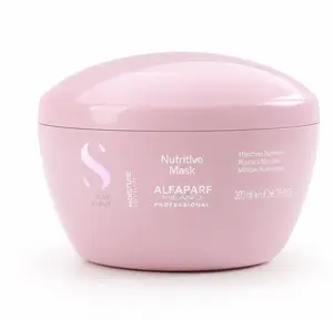 Alfaparf Milano Semi Di Lino Moisture Nutritive Hair Mask - Silky, Re-Hydrates Dry Locks, Vegan Keratin Treatment, Sulfate & Paraben-Free, 200ml Deep Conditioner, Re-Hydrates Hair