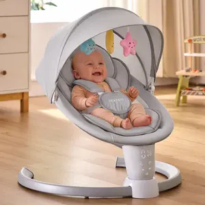 HARPPA Weddell Electric Baby Swing for Infants, 5-Point Harness, 5 Motion Levels, Remote & Touch Control, Built-in Melodies, Portable Baby Swing