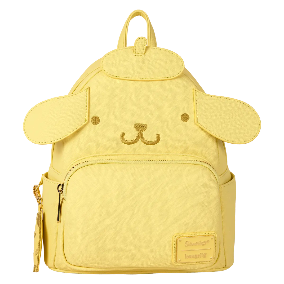 Loungefly Sanrio Pompompurin Monochrome Cosplay Mini Backpack, Cute Fashion Accessory in Textured Faux Leather with Gold Hardware & Adjustable Strap, Cute Backpacks, Fashion Backpack
