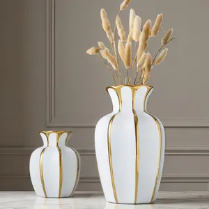 Octagonal Ceramic Vase with Scheme, High-End Artistic Design, Water-Fillable, Perfect for Fresh Flowers, Home Decoration, Home Decorative Vase