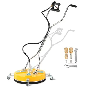 RIDGE WASHER 20'' Pressure Washer Surface Cleaner, Surface Cleaner Dual Handle, Power Washer Surface Cleaner with 4 Wheels for Cleaning Driveways, Sidewalks, Patios, Decks, 4500 PSI, ChristmasGift