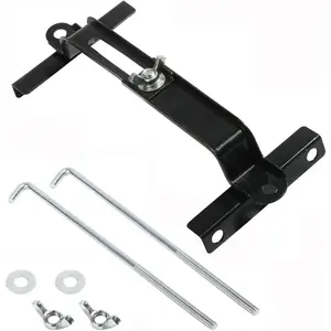 Car Battery Hold Down Kit, Adjustable Battery Tie Down Holder, Universal Battery Crossbar with J Bolt, Auto Battery Hold Down Bracket, Car Battery Holder Kit for SUVs Cars Trucks (10.6"/270mm Bolt)