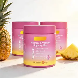 Hawaiian Pineapple Feminine Balance Gummies – Natural Formula with Slippery Elm & Prebiotics for pH Harmony & Intimate Wellness, 60 Count Women’s Health Supplement