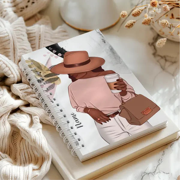 Black Girl Personalized Notebook, Black Owned Business Gift, Lined Black Queen Journal, Custom Name Hardcover Notebook, Black Girl Magic Bullet Journal, Custom Stationery, Decorative Journal
