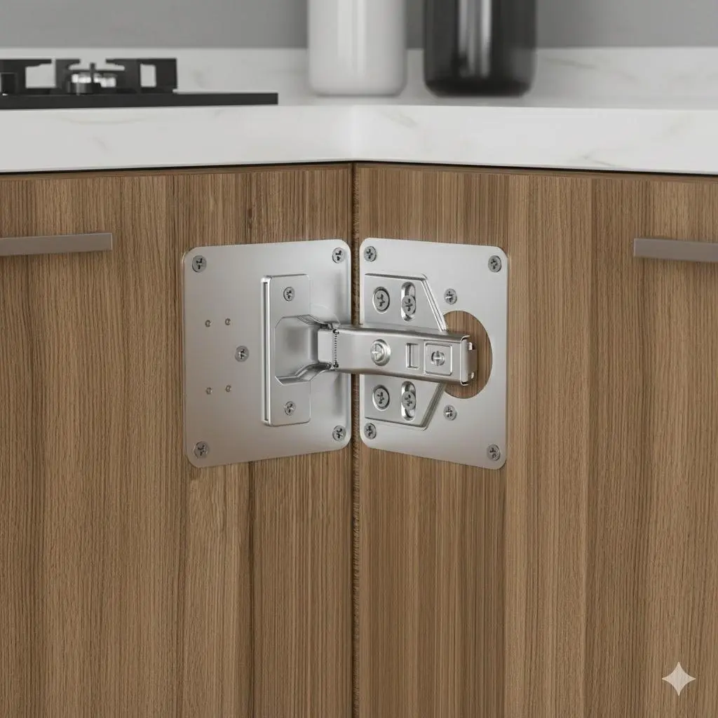4-12 Sets Stainless Steel Hinges, Heavy Duty Hinges, Door Hardware, Door Cabinet Hinge Repair Anti-Wear Cabinet Hinge Repair Plate, Easy Installation, Durable Metal Reinforcement for Loose Hinges, Home Repair Tool for Drawers & Cabinets
