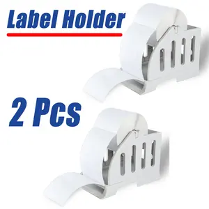 2 Pcs Thermal Shipping Label Holder for Rolls and Fan Fold Labels