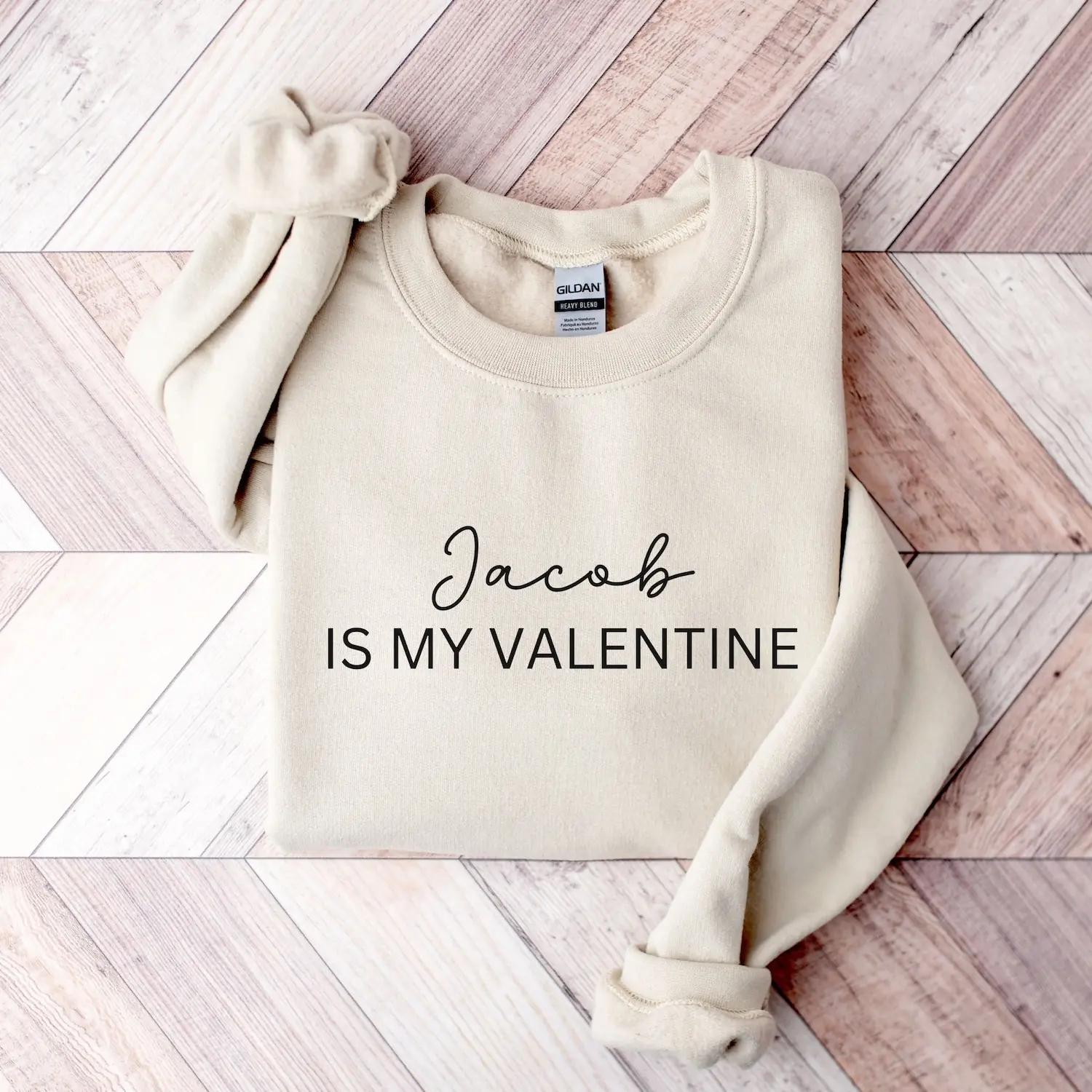 Custom Couple Sweatshirt, Personalized Is My Valentine Sweatshirt, Couples Gifts, Valentines Day, Gift for Him, For Her, Couple Names Hoodie FC