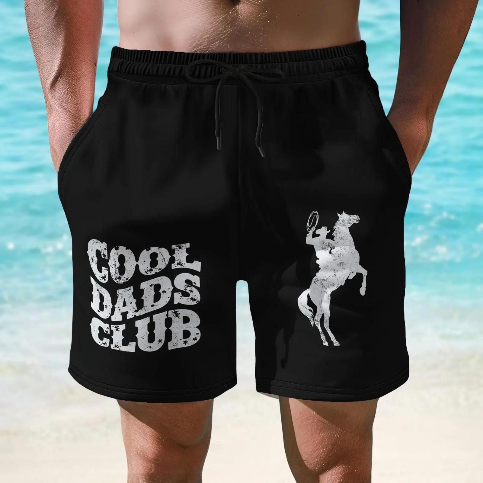 Cool Dads Club Cowboy Short For Men , Western Dad Lounge Short, Funny Rodeo Short, Country Style Summer Short, Gift Idea For Him