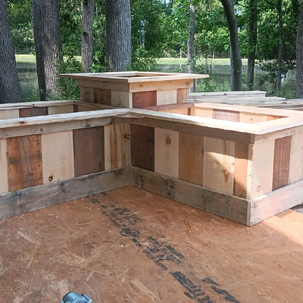 Tiered L- Shaped Corner Planter/ Patio Planter