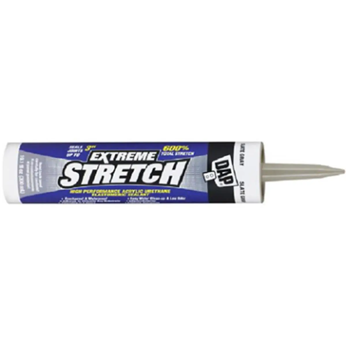 Dap Extreme Stretch Acrylic Urethane Sealant - 10.1 oz Black, Anti-Leak, Adhesive Waterproof, Fast Drying, High-Strength, Crackproof, Paintable in 2 Hours Concrete Joint Sealer (SKU: 7079818713), Concrete Sealer