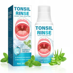 Tonsil Stone Mouthwash, Tonsil Stone Remover Help Soothe Tonsils, Remove Bad Breath and Relieve Dry Mouth, 120 ML Oral