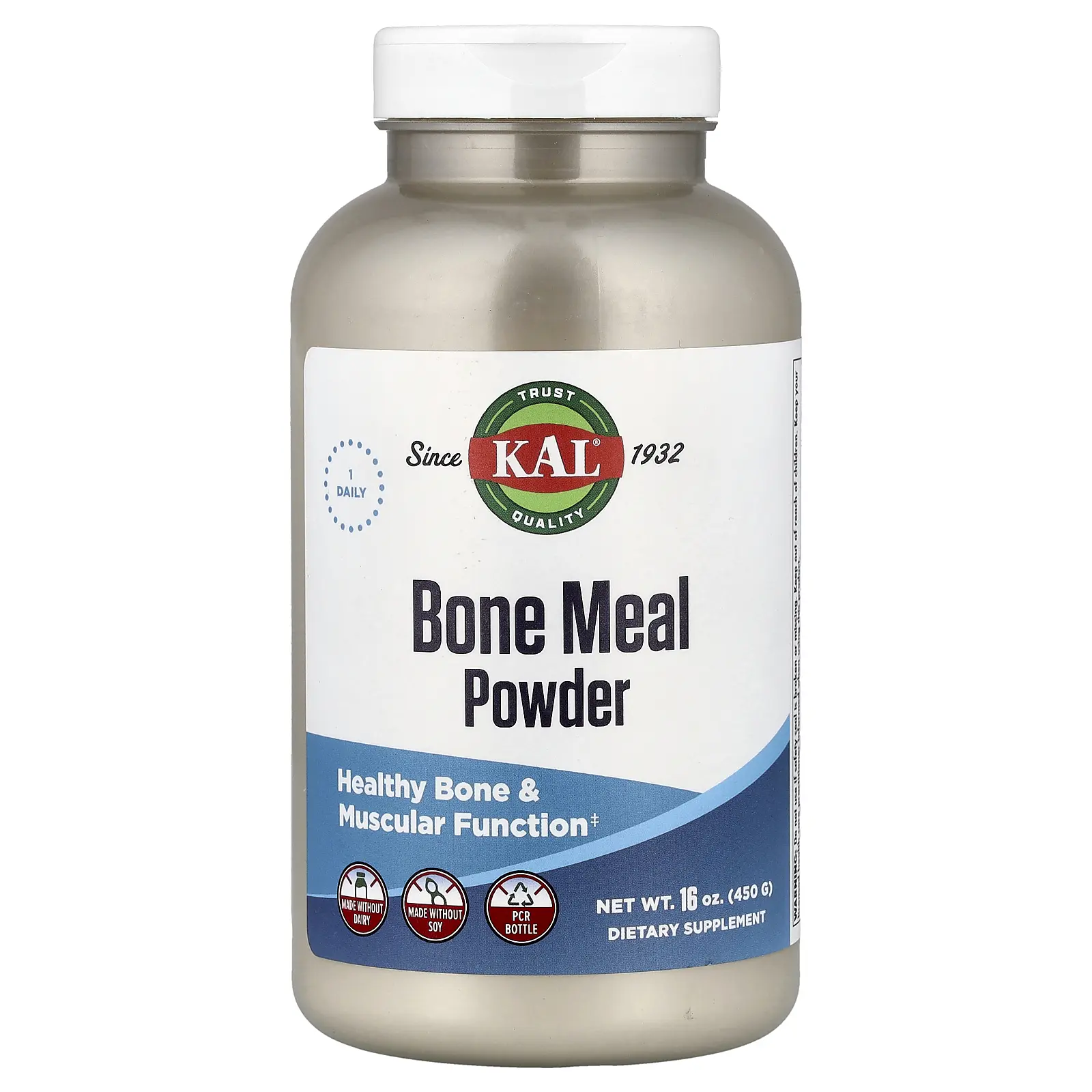KAL Bone Meal Powder, 16 oz, (450 g)