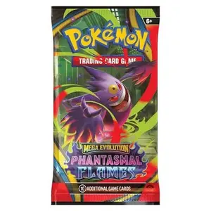 Pokémon Phantasmal Flames Single Pack - 10 Additional Game Cards for Trading Card Game Mega Evolution