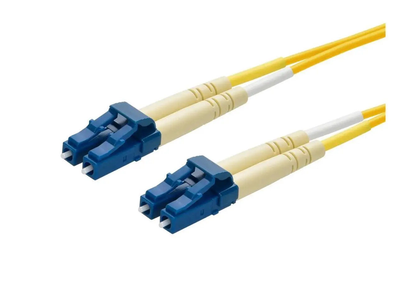 Monoprice Fiber Optic Cable - 1 Meter - Yellow | LC to LC, 9/125 Type, Single Mode, Duplex
