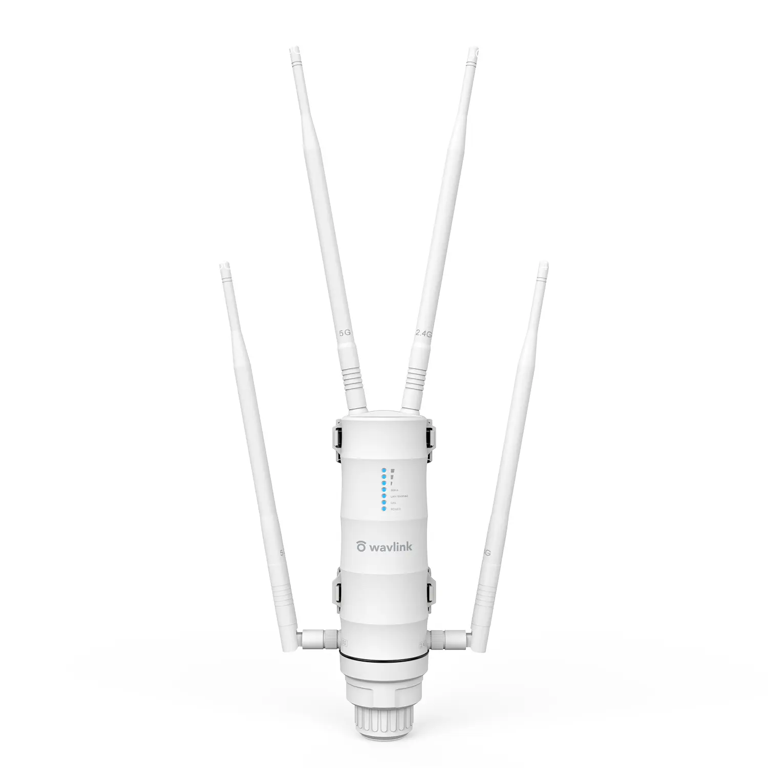 WAVLINK AC1200 Outdoor WiFi Extender - Starlink-Compatible Dual-Band 2.4GHz/5GHz WiFi Signal Booster, 4x7dBi High-Gain Antennas, Gigabit Port, POE Power, IP65 Waterproof, AP/Router Mode, HD Streaming, Bandwidth-Intensive Tasks, Father's Day Gift Idea