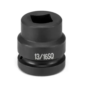 212 MAIN Grey Pneumatic Corp. GY4313S 1 in. Drive Alloy Steel High Torque Drive Impact Socket - 1.18 in. Square 4 Point, Square Fit