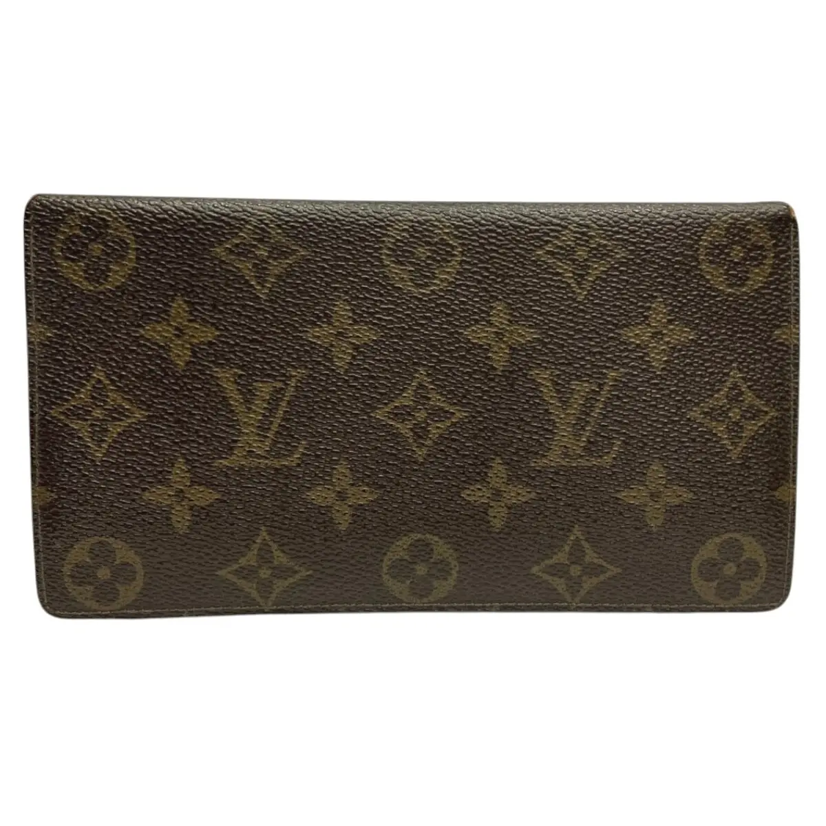 Pre-owned Louis Vuitton Canvas Small Leather Goods Porte Chequier Double Monogram Wallet