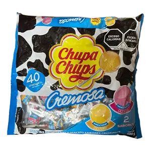Chupa Chups Cremosa Lollipops  Sweet Candy Lollipops