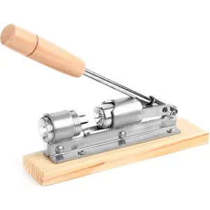 Nutcracker Heavy Duty Nut cracker Pecan Cracker Walnut Cracker Plier Opener Tool Desktop Wood Base & Handle (Updated)