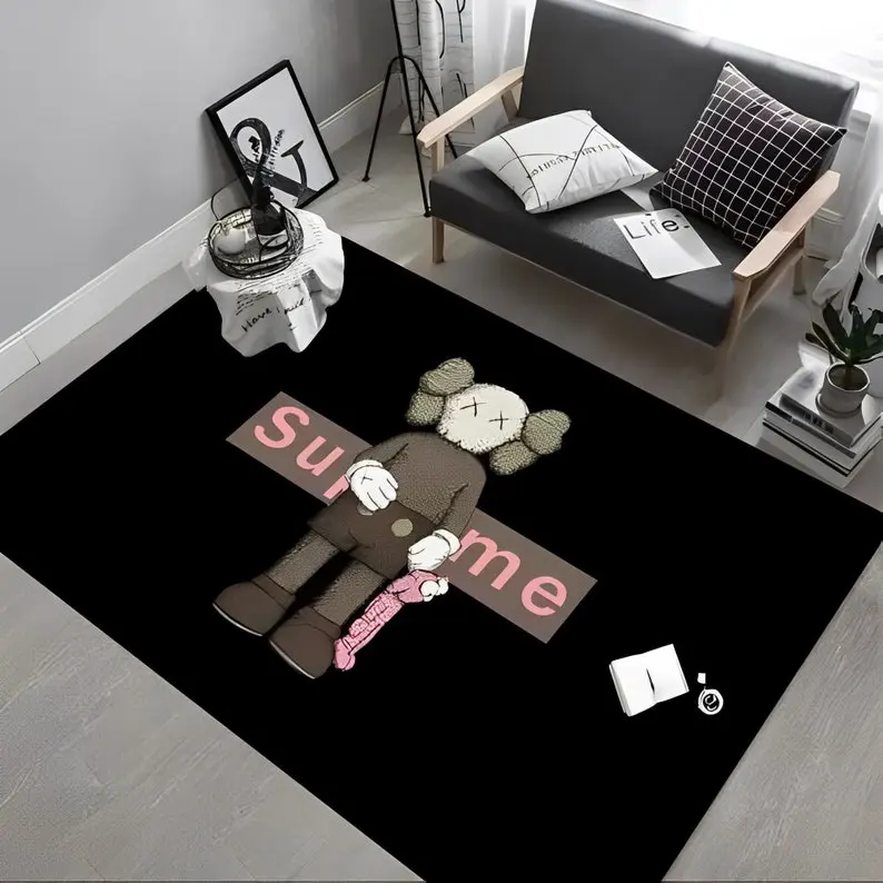 12 Kaws Rug- Kaws Street- Kaws Rug Home Decor- Hypebeast Rug- Rug Living Room- Living Room Decor- Home Décor
