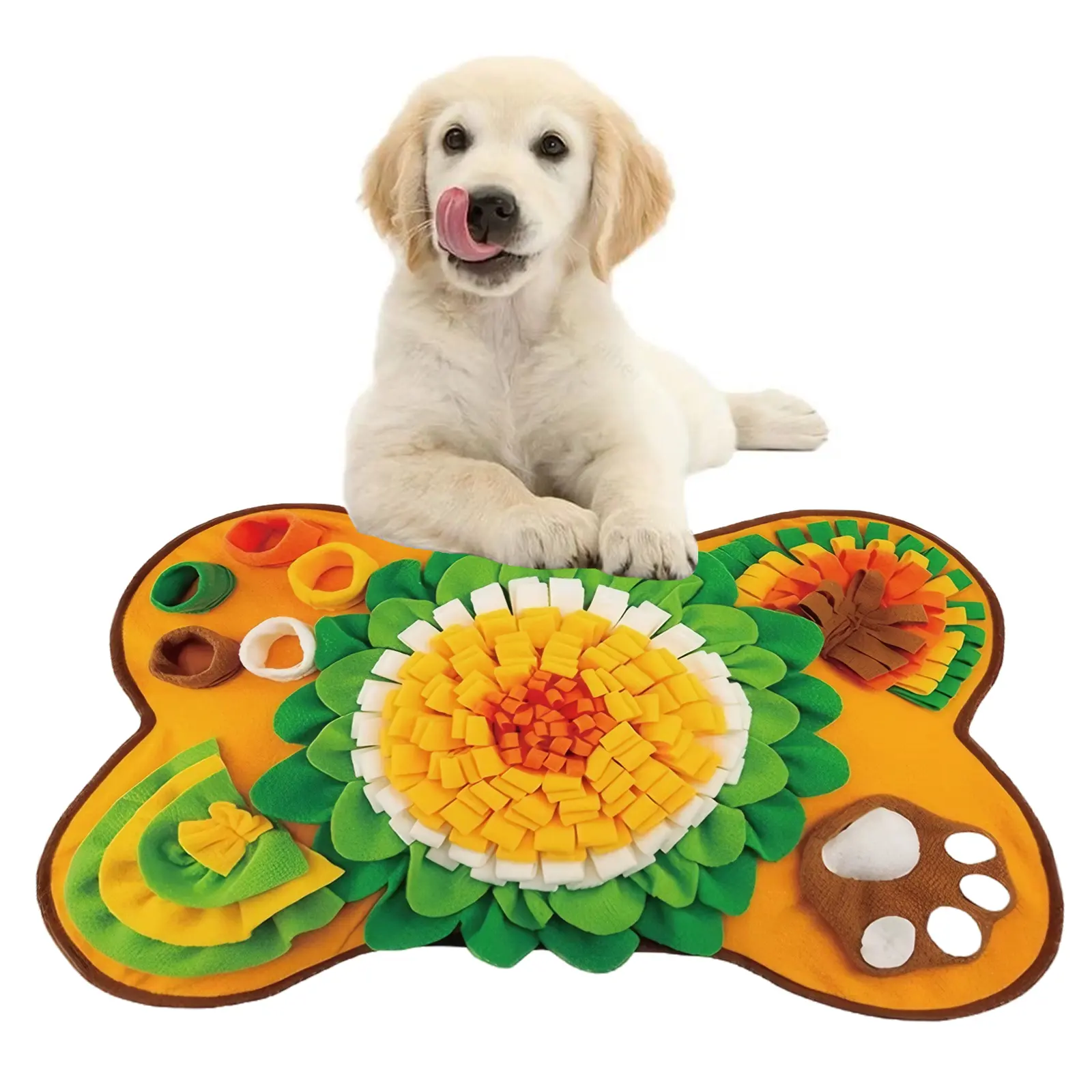 Interactive Sniff Mat Slow Feeder Dog Treat Mat Interactive Dog Puzzle Toy for Small and Medium Dogs