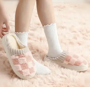 Cozy Fluffy Winter House Slippers - Soft Soles & Toe Cap Design, Warm Snug Feel for Cozy Home Days | Perfect Indoor Slippers for Cold Weather